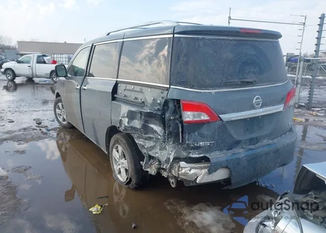 2013 Nissan Quest Sv z USA, uszkodzony, nr VIN JN8AE2KP5D9070806